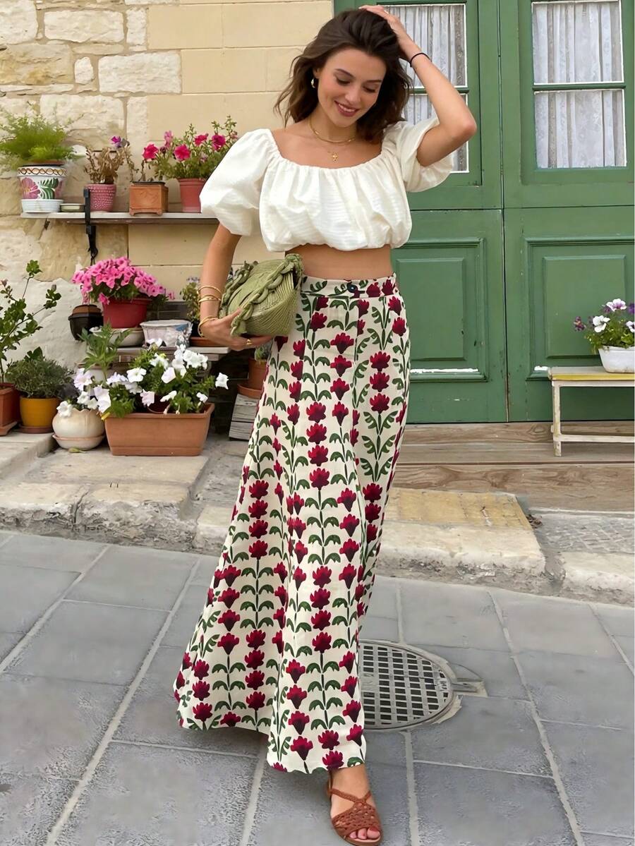 2026春夏时尚：日常、休闲、通勤、街头风、百搭、性感、优雅、复古、随机印花、沙滩、海边、度假、波西米亚风连衣裙 - 彩色 - 查看 1