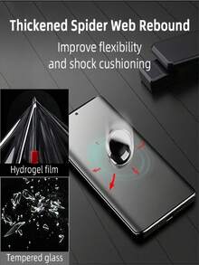 4pcs Full Coverage Matte Hydrogel Film Compatible With Samsung Galaxy S26 S25 Ultra S26 S25 S24 S23 S22 S21 S20 S10 Plus FE S25 Edge Note 10 20 S23+,Soft Screen Protector Film, Anti-Fingerprint,Anti-Scratch,Case Friendly,Easy To Install,Bubble Free - Clear - View 4