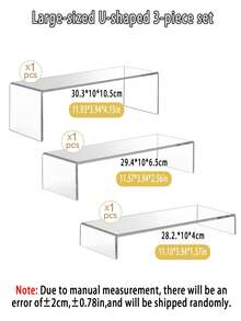 1/6件套桌面展示架,艺术品展示架,珠宝展示架,产品展示台,蛋糕展示底座,多层展示架,可调节,家具收纳展示架,化妆品展示整理架,鞋架,适用于桌面收纳展示化妆品、艺术品、蛋糕甜点、生日礼物、感恩节礼物、复活节礼物 - 均碼 - 查看 16