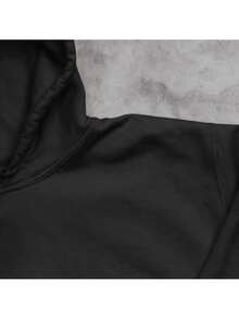 Women's Jesus Fleece Hoodie, Kangaroo Style, Christian Style - 黑色 - 查看 2