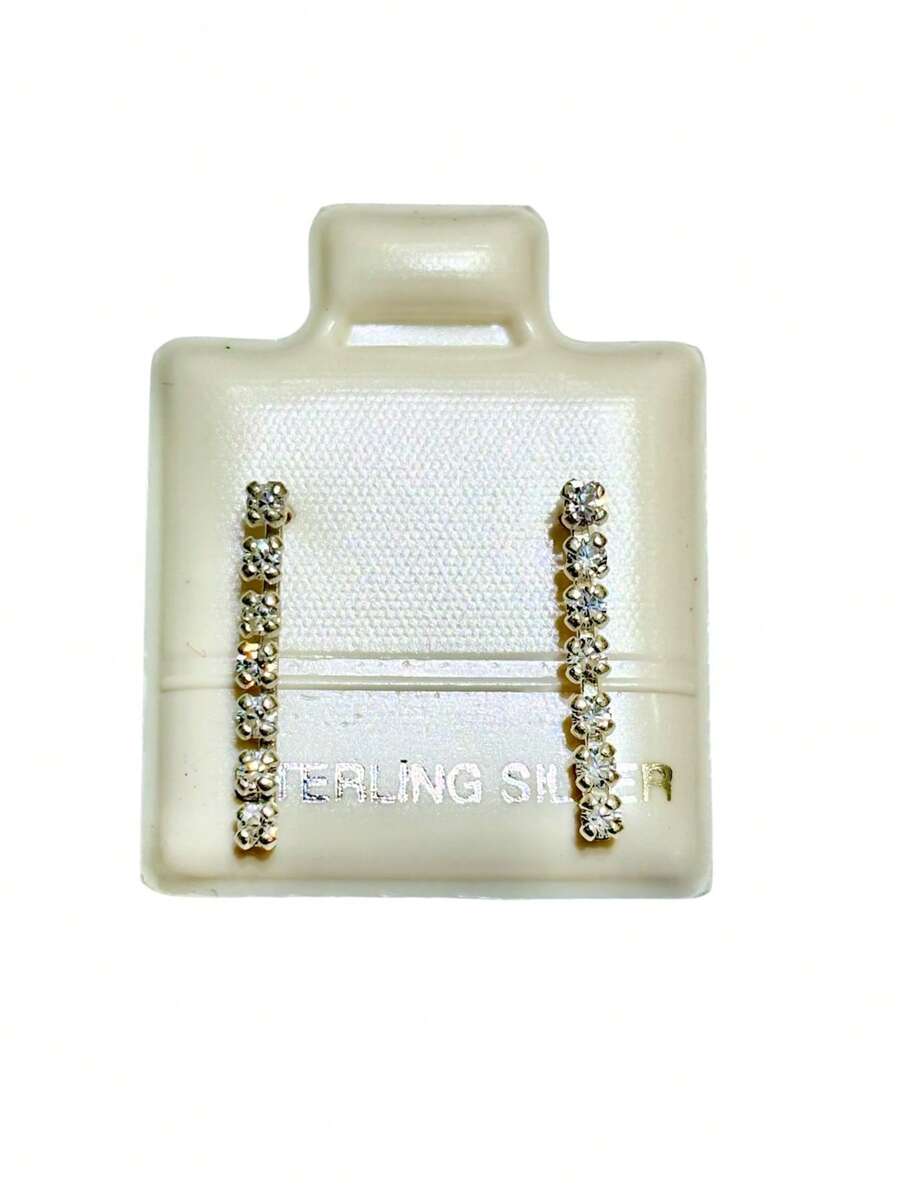Amaris Women Stud Earrings - 銀色 - 查看 1