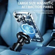 Magnetic Car Air Vent Phone Holder With Built-In Air Freshener, Rotatable Design, Strong Magnet To Securely Hold Phone, Car Accessories - A - View 4