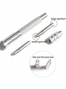 5pcs Sewing Tool Set With Replaceable Heads - Alloy Alloy Sewing And Knitting Tools, Suitable For Home Shoe Repair And Craft Projects - Sandwich Bar + 4 Needles - View 5