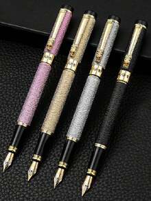 Customized Dragon Head Steel Fountain Pen, 3-In-1 Calligraphy Writing Pen, Business Gift For Family, Friends, Teachers - Multicolor - View 2