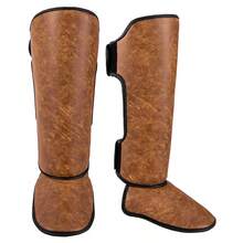 GINGPAI Muay Thai Shin Guards, Kickboxing Leg Guards With Foot Protection, Thick MMA Leg Pads For Taekwondo - Multicolor - View 18