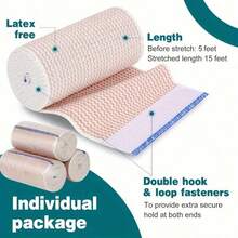 This Elastic Compression Bandage Is Suitable For Legs, Knees, Ankles, Wrists, Elbows And Shoulders, And Is Durable And Long-Lasting. - Multicolor - View 1