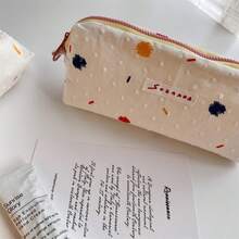 新款ins风夏季糖果豆帆布铅笔盒，大容量背包，清新手提包，大学生书包 - 糖豆帆布筆袋 - 查看 2