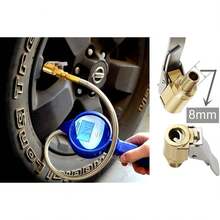 8mm Tire Air Chuck With Clip Adapter, No Leakage Tire Chucks For Vehicle Inflator Compressor Pump Connect Accessories Tool, Brass Locking Tire Inflator Nozzle Adapter Connect 8mm - C-4Pcs - View 6