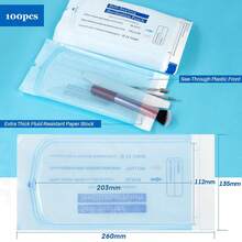 200Pcs/Box Dental Disposable Sterilization Pouch Bags Puncture Self-Sealing Bag Tattoo Dental Nail Art Accessories Tattoo Tools - Multicolor - View 8