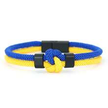 diffone 时尚手工编织绳手链吊坠花朵设计男士磁性酷炫饰品 - 男士磁扣手繩手鐲 - 查看 14