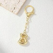 1pc Gold Letter Keychain, Handbag Key Chain Accessory, Bag Charm, Car Pendant, Creative Small Gift For Teachers, Friends, Sisters - Gold - View 23