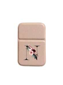 1pc A-Z Letter Foldable Makeup Mirror, Pink Floral Black Letter Portable Travel Makeup Mirror With Stand, Rectangular Desktop Vanity Mirror, Lightweight And Convenient, Personalized Letter Gift Suitable For Mom, Teacher, Girlfriend, Birthday, Mother's Day, Christmas, Graduation, Independence Day, Wedding, Music Festival - Multicolor - View 21