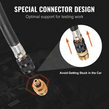 Compression Tester Adapter Kit, 9 Pcs Automotive Engine Cylinder Leak Down Compression Test, Accurate Dual Scale Pressure Gauge 0-300 Psi, With Long Reach Hoses And Case For Engine Cylinders - 9 Pcs - View 6