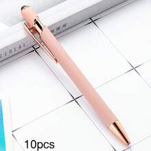 Customized Text/Logo Aluminum Barrel Ballpoint Pen, Metal Medium Ballpoint Pen With Push Button - Multicolor - View 21