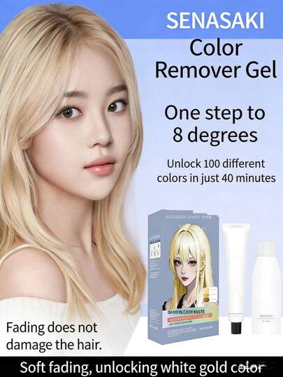 这款褪色染发剂不会损伤头发。纯天然染发剂，铂金色染发膏，男女皆宜。本产品含有过氧化氢和头发漂白剂。