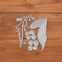 创意花朵模具，DIY剪贴簿相册和压花模板，贺卡制作工具，卡片纸切割工艺品，礼品卡制作模板模切。 - 銀色 - 查看 7