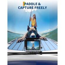 Inflable Stand Up Paddle Board para adultos, tabla SUP de 10,6 pies con accesorios premium, cubierta antideslizante, mochila ultraligera, bomba, correa de tobillo, alta capacidad de peso, para el embarque en el remo - Azul - Ver 2