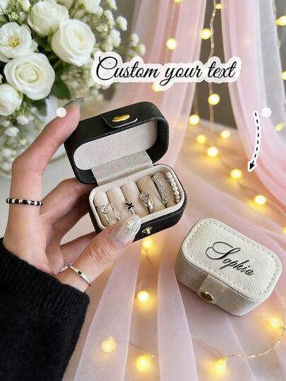 Personalized Makeup Bag, Beach Wedding Gift, Personalized Mini Makeup Bag, Brush Bag Bridesmaid Gift, Makeup Bag Set, Bridesmaid Gift, Party Gift For Her, Bachelorette Party Gift, Bridesmaid Gift, Summer Vacation, Bachelorette Party, Mother's Day Gift, Teacher's Day Gift, Must-Have For Postman