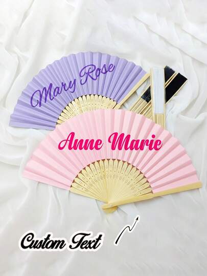 مروحة زفاف مخصصة الاسم/الشعار، مروحة كلاسيكية DIY، ديكور مخصص عالي الجودة، شخصي، أنيق وراقي التخصيص، هدية فريدة مثالية مناسبة لها، الحبيب، الحبيبة، الأب، العائلة، الأم، الصديق، الحيوان الأليف، الابن، الطالب، الابنة، العامل، قابلة للتطبيق في المناسبات مثل الذكرى السنوية، عيد الحب، عيد الأم، عيد الميلاد، عيد الطفل، التخرج، عيد الأب، افتتاح المنزل، المدرسة، المنزل، المكتب