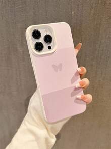 1个加厚防震防指纹全包覆式蝴蝶条纹图案手机壳，兼容苹果17、16、11、12、13、14、15、XR、Pro Max以及三星Galaxy S25、S24+、S24 Ultra、S23、S23+、S23 Ultra、S22+、S21、S21+、S21 FE、S20 Lite、S10+、A71、A55、A54、A36、A35、A34、A33，适合作为复活节/生日礼物。 - 彩色 - 查看 3