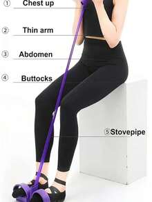 Bandas de resistencia para entrenamiento en casa - Cuerda elástica de tracción, adecuada para ejercicio en casa, amantes del yoga, mejora de la flexibilidad, mantenimiento de la figura perfecta, bandas de resistencia - Multicolor - Ver 6