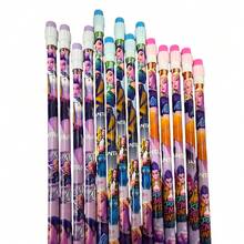 5支/6支装 K-POP系列带橡皮擦铅笔，K-POP周边文具用品 - 彩色 - 查看 3