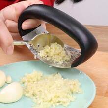 Stainless Steel Garlic Press Tool, Manual Minced Garlic Chopped Garlic Tool - Multicolor - View 6