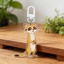 Cartoon Ferret Keychain, Kids Bag Keychain, Cute Animal Keychain! Creative Keychain Pendant Party Gift, Birthday Gift Keychain - Multicolor - View 7