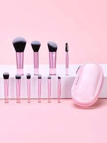 10pcs Mini Makeup Brush Portable Travel Makeup Brush Loose Powder Brush Contouring Brush Blush Brush Highlight Brush Eye Shadow Brush Eyebrow Brush Lip Brush With Zipper Storage Bag Suitable For Makeup Beginners Daily Makeup,Brush Set,Makeup Brush Kit,Make Up Brush Set,Make Up Set Complete,Makeup Brush Set,Complete Makeup Kit,Brush Kit,Brushes Makeup Set,Makeup Gift Set,Giveaways,Professional Makeup Brushes,Complete Makeup Set - Black - View 11