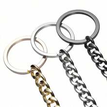 Wallet Chain Pocket Keychain Belt Metal Jeans Pants Chain With Lobster Clasps And Keyring For Men Women Keys Loop Purse Handbag - Multicolor - View 6