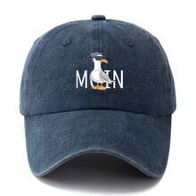 1 Unisex Stylish Multi-Purpose Printed Letter MIN Goose Baseball Cap | Timeless Vintage Lightweight Curved Brim, Perfect For Outdoor Adventures, Camping, Everyday Use, And Celebratory Events, Brand: MAKEFGE - Khaki - View 4