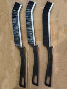 3pcs Grout Cleaning Brush Set, Including Crevice Brush, Gap Cleaning Brush And Multifunctional Window Groove Cleaning Brush, For Cleaning Dead Corners And Gaps Of Bathroom And Kitchen Tiles Bathroom Accessories Bathroom Tools - Black - View 11