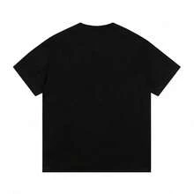 RHUDE Men's Casual Brand Letter Graphic T Shirts Round Neck Short Sleeve Oversized Boxy Fit Y2K Streetwear Style 100% Cotton Retro Vintage Tee Aesthetic Grunge Hip Hop Skater Punk Loose Summer Tops - Đen 8 - Xem 2