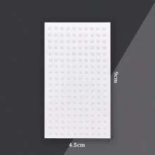 2/3/4mm Pearl Face Jewels, Hair Jewels, Eyebrow Jewels, Diamond Stickers - White - View 2