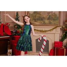 Girls Sequin Party Dress Kids Sparkly Formal Birthday Teen Special Occasion Fancy Pageant Dresses Size 6-14 - 粉色 - 查看 6