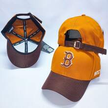 Boston Embroidered Curved Brim Cap For Men And Women - 型號 8 - 查看 1