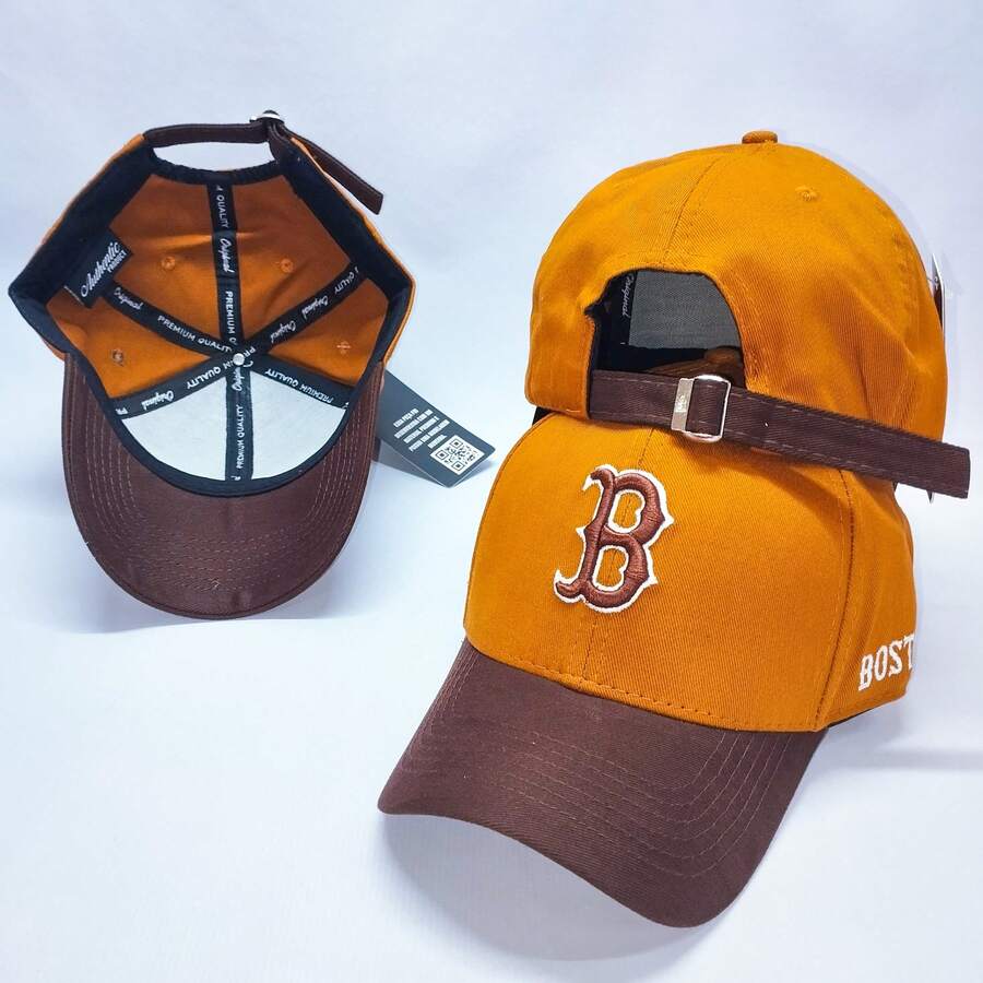 Boston Embroidered Curved Brim Cap For Men And Women - 型號 8 - 查看 1
