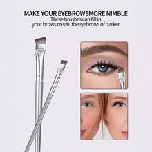5pcs Upgraded Eye Makeup Brush Set, Including Ultra-Thin & Angled Eyeliner Brush And Eyebrow Brush, Precise Detail Makeup Brushes, Eyeshadow Brush, Brush Set, Gift For Home Use, Makeup Enthusiasts, Makeup Studio - Multicolor - View 4