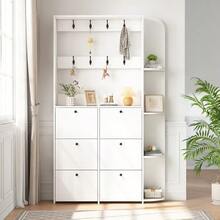 Shoe Cabinets - White - View 7