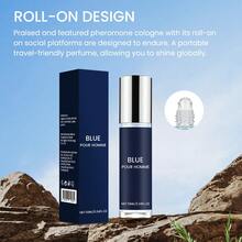 蓝色男士香水 | 无酒精持久留香古龙水 | 适合日常、约会和节日 | 自然优雅，彰显男性魅力，送礼佳品 - 男士香水-藍色香調-10ml-瓶裝 - 查看 8