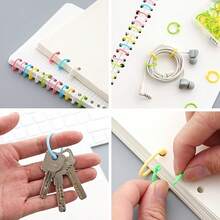 1 Pack Of 20/50/100 Loose Leaf Rings, Creative And Versatile, Free To Use, Boxed With Open Loops, Cards, Punched Loops, Buckles, Creative Storage - Sets - View 4