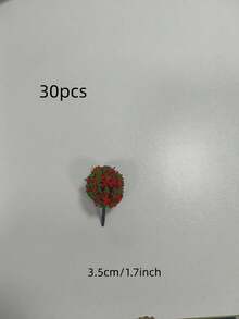 30pcs Scale Model Ball-Shaped Flower Model Trees Mixed Tree Model Landscape Train Layout Garden Scenery Miniature - As Photos - View 12