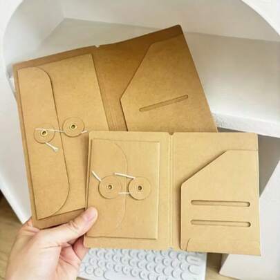 Leather Passport/Document Organizer Bag With Index Paper Inserts, Vintage Planner Accessories For Diary, Travel Journal (Leather Version)