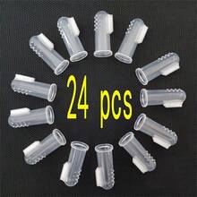 宠物牙刷 - 狗狗牙刷、猫咪牙刷、狗狗牙刷套装、狗狗指套牙刷（用于清洁狗狗牙齿）、猫咪牙刷、狗狗牙刷、幼犬牙刷、宠物牙齿护理 - 彩色 - 查看 12