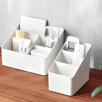 Multifunctional Desktop Storage Box, Minimalist Home Office Desk Organizer, Makeup & Miscellaneous Items Storage Basket