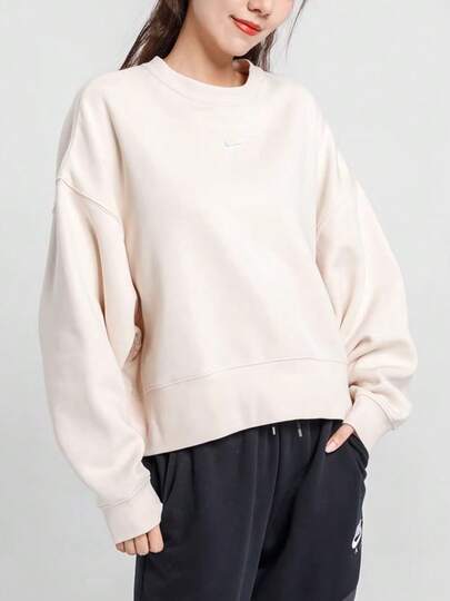 Sudadera de cuello redondo de manga larga para mujer Nike Sportswear con pequeño logotipo bordado