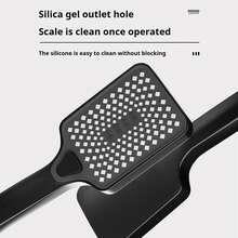 Luxury Copper Black Rainfall Shower Head Set - Wall-Mounted, Square, Pressurized With Constant Temperature Control, Authentic, Household - View 6