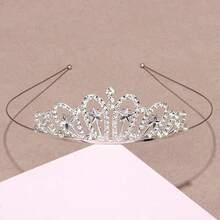 1pc Elegant Crown Headband, Princess Crown Headpiece With Rhinestone Five-Pointed Star, Costume Accessory - Multicolor - View 10