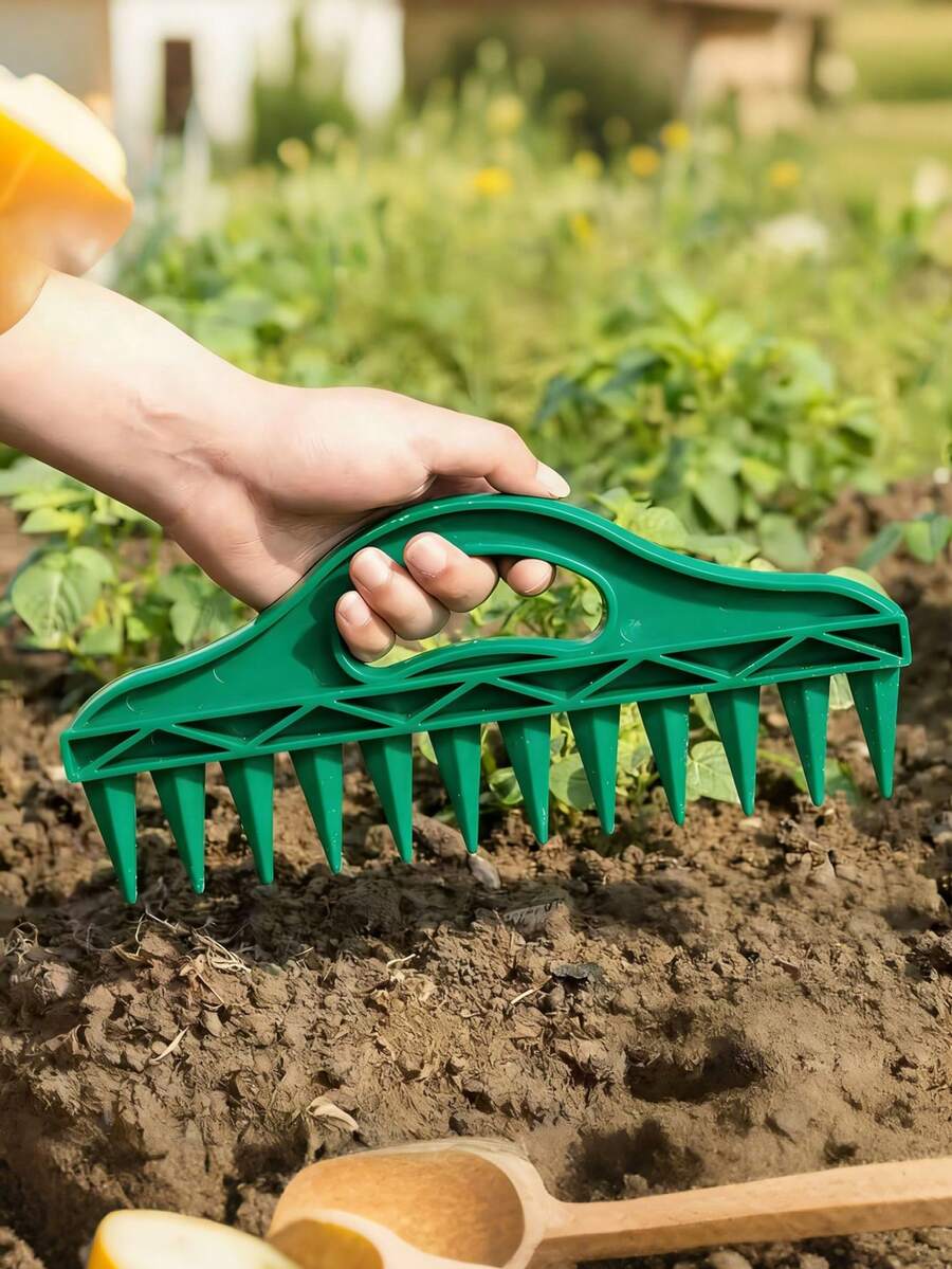 Handheld Seed Planter - Durable Plastic Material, Suitable For Vegetables And Flowers, Efficient Gardening Seeding Tool, Vegetable Planting Dedicated | Straight Line Seed Planter | Durable Plastic - Multicolor - View 1