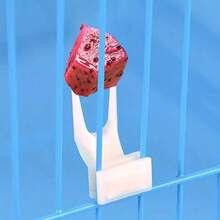 10pcs Pet Bird Cage Fruit Forks, Parrot Food Picks, Durable Bird Feeding Accessories, Easy To Clean, Suitable For Aviaries And Bird Cages, Applicable To Various Species - White - View 7